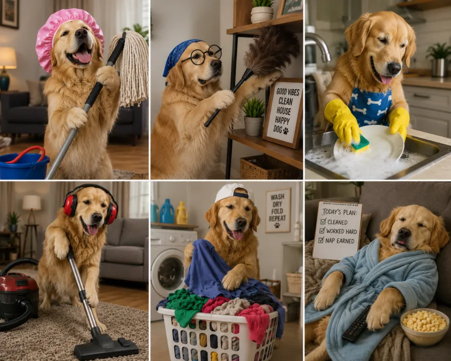 Household cleaning rota for families and shared homes