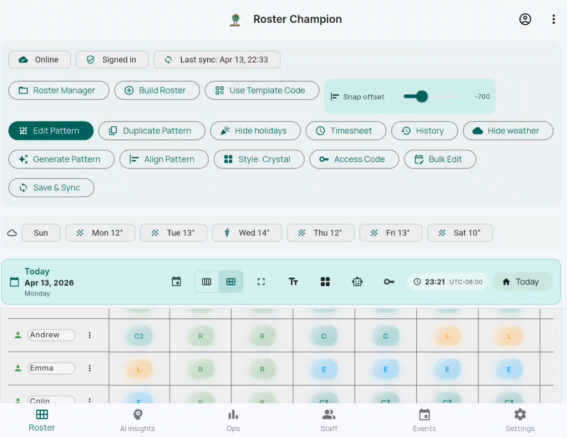 Pattern builder