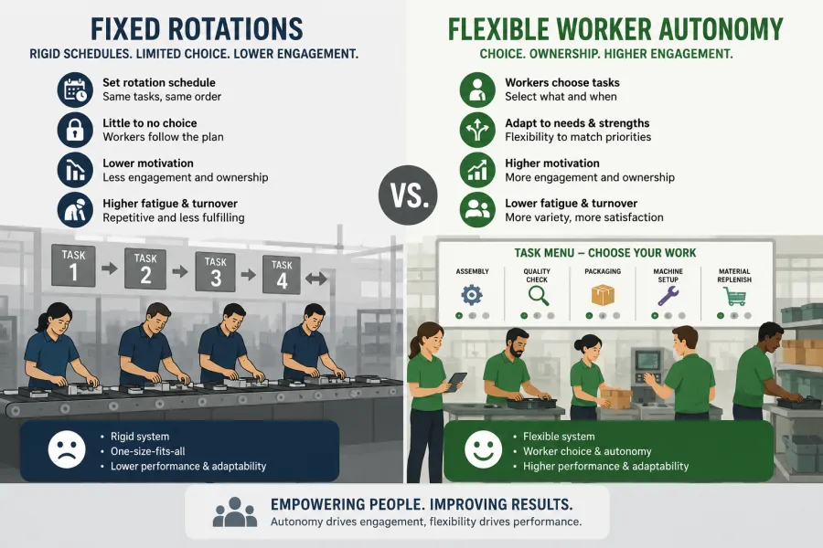 Ep6: Fixed Rotations Versus Flexible Worker Autonomy artwork