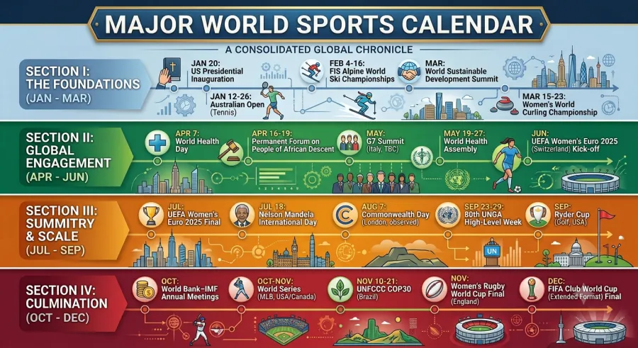 Packed sports calendar artwork
